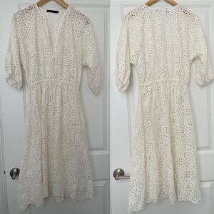 Lenny Niemeyer Eyelet Dress in White Size M